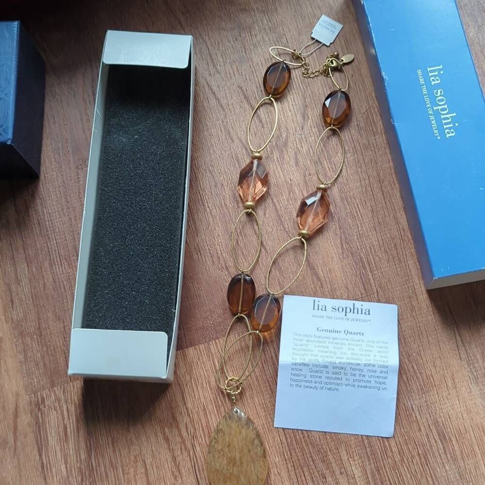 Lia Sophia quartz necklace